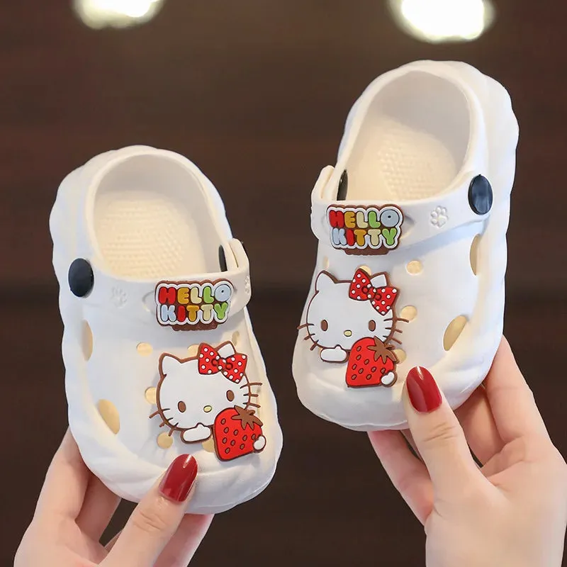 Sanrio Anima Children's Garden Shoes Kawaii Soft-Soled Non-Slip Indoor Home Slippers For Girls And Boys