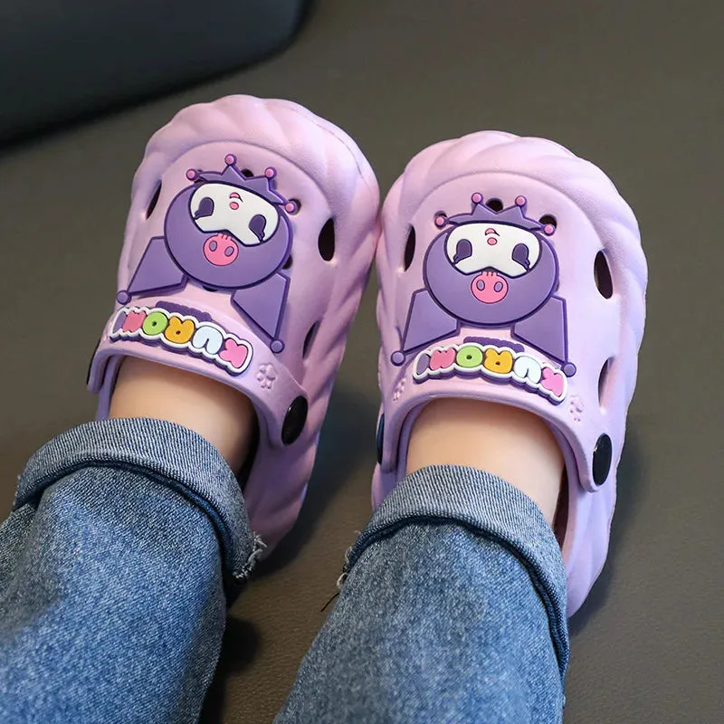 Sanrio Anima Children's Garden Shoes Kawaii Soft-Soled Non-Slip Indoor Home Slippers For Girls And Boys