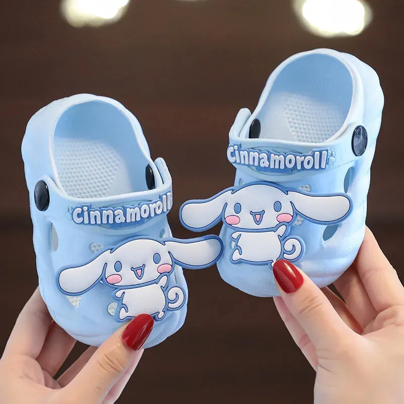 Sanrio Anima Children's Garden Shoes Kawaii Soft-Soled Non-Slip Indoor Home Slippers For Girls And Boys