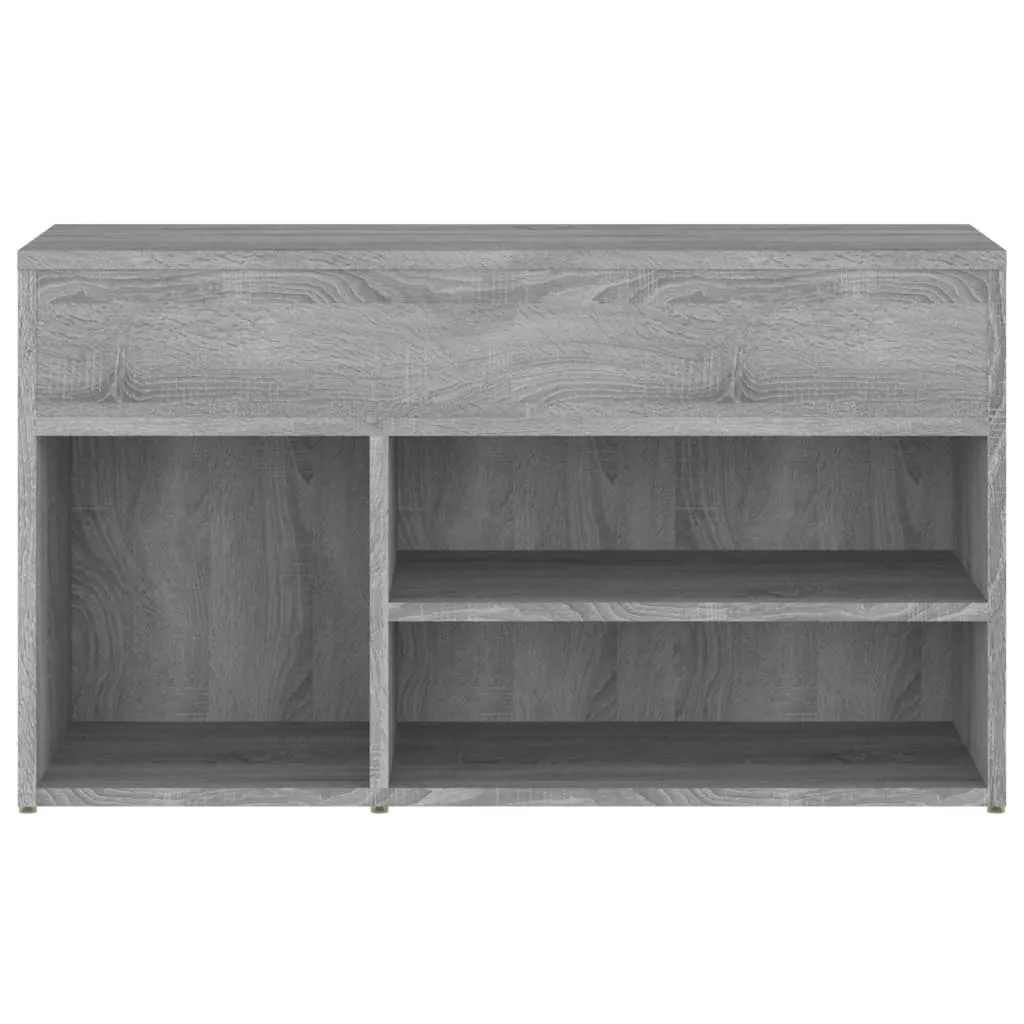 Shoe Bench Grey Sonoma 80x30x45 cm Engineered Wood