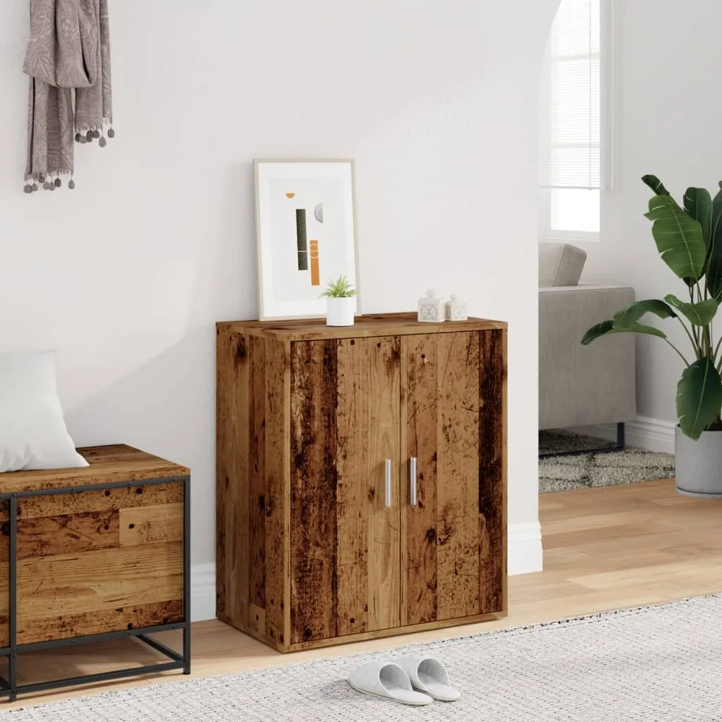 Shoe Cabinet Old Wood 60x35x70 cm Engineered Wood