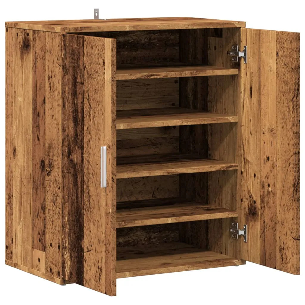 Shoe Cabinet Old Wood 60x35x70 cm Engineered Wood