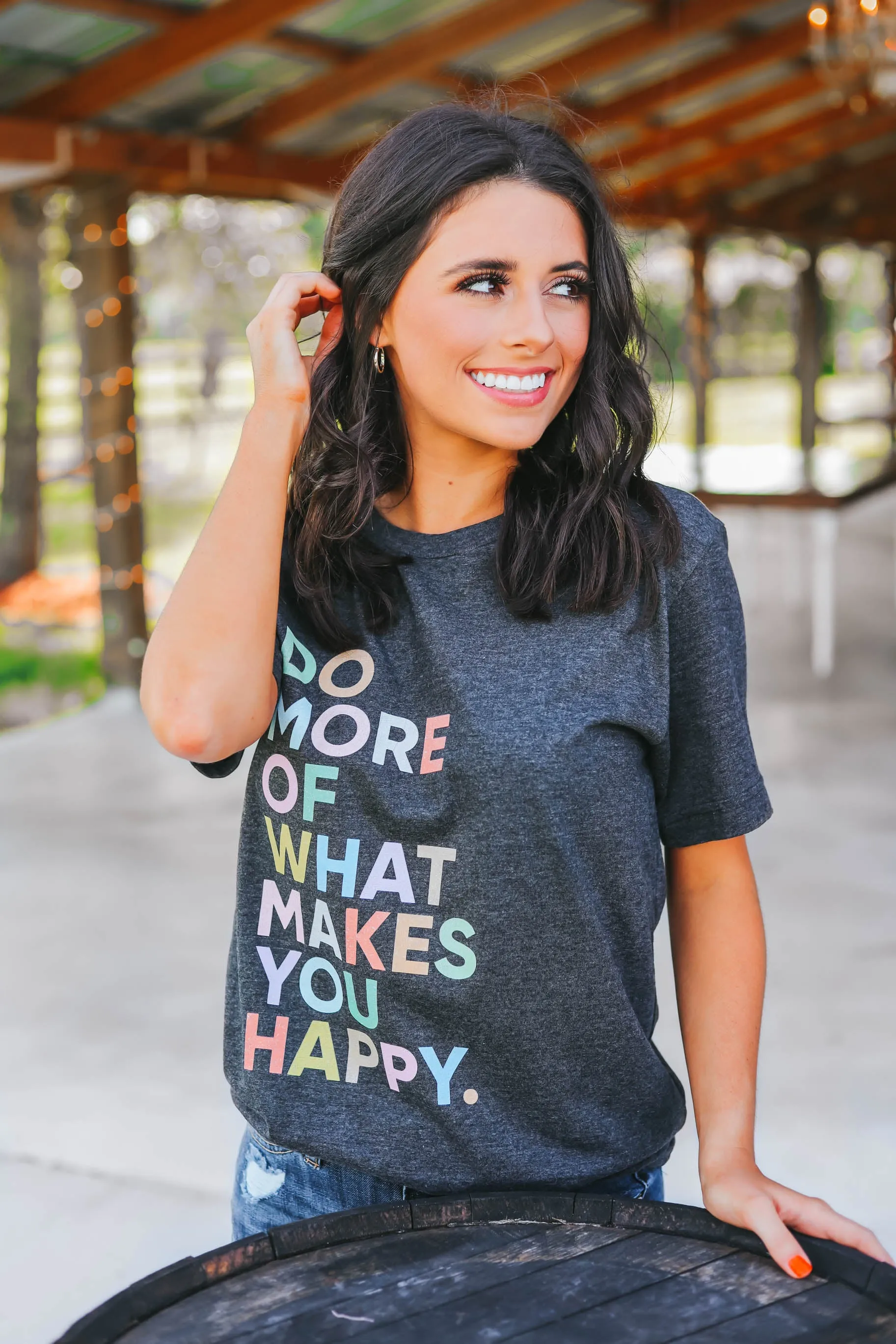 Simply Me Tee - Charcoal Grey