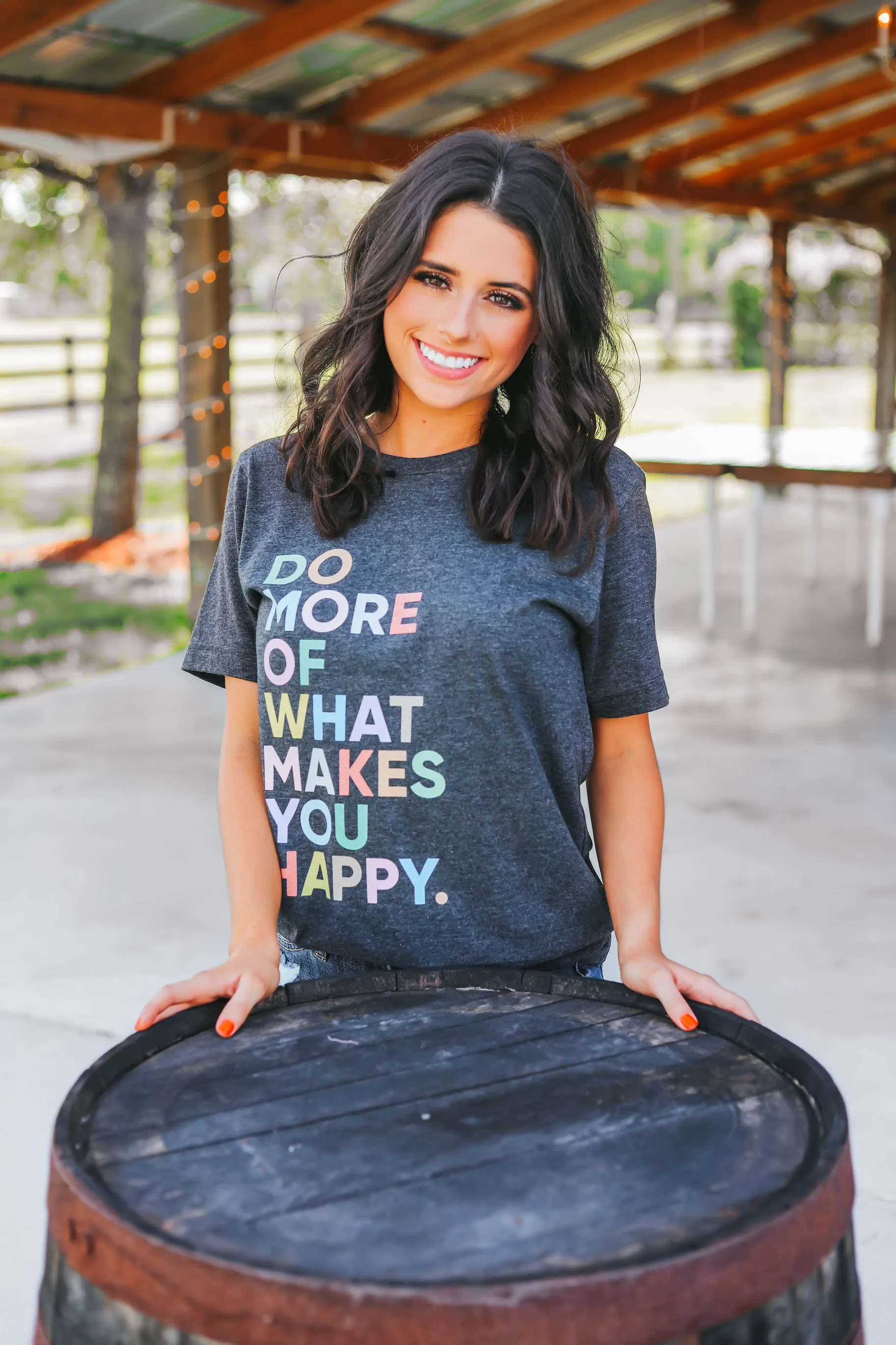 Simply Me Tee - Charcoal Grey