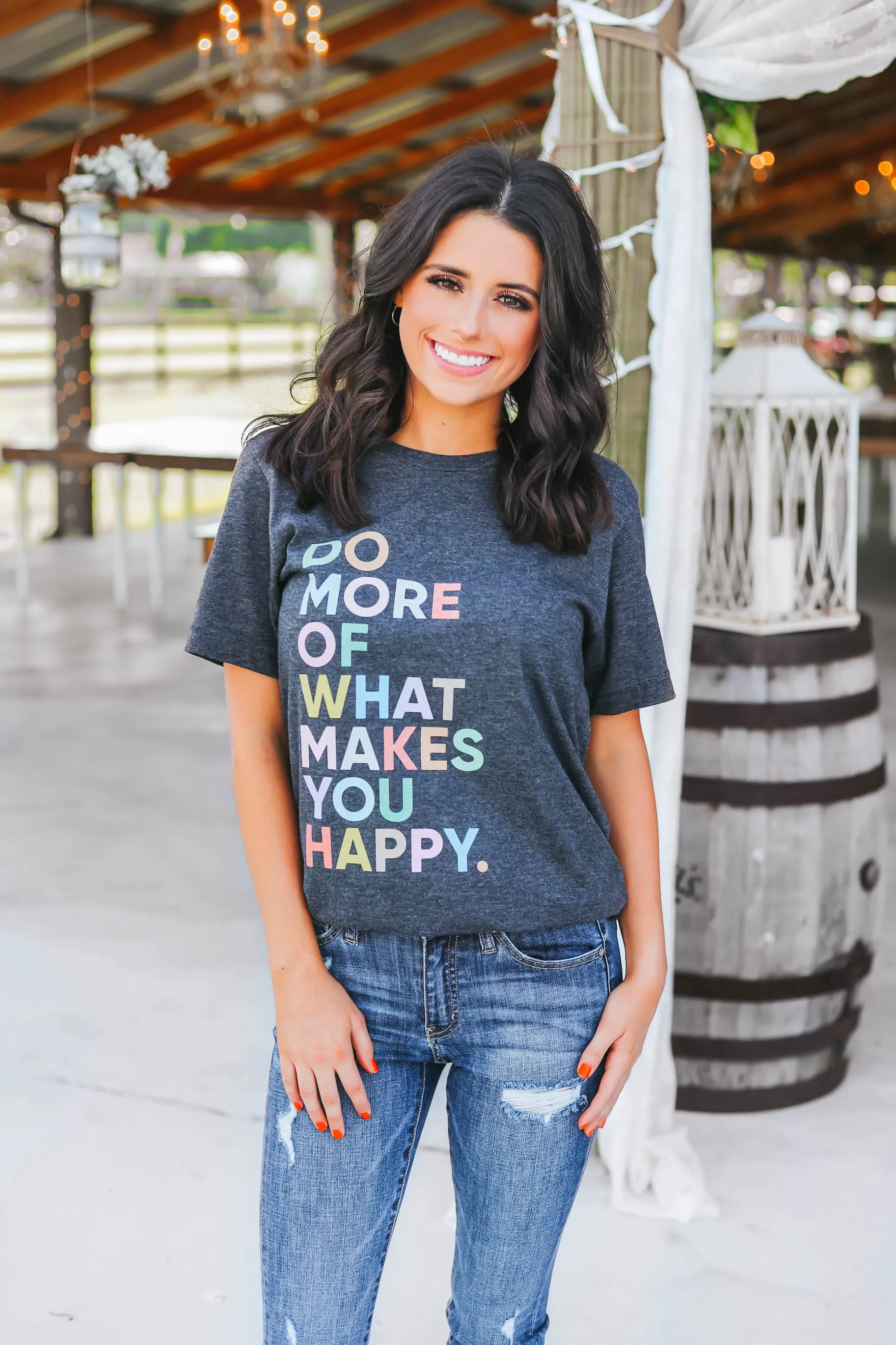 Simply Me Tee - Charcoal Grey