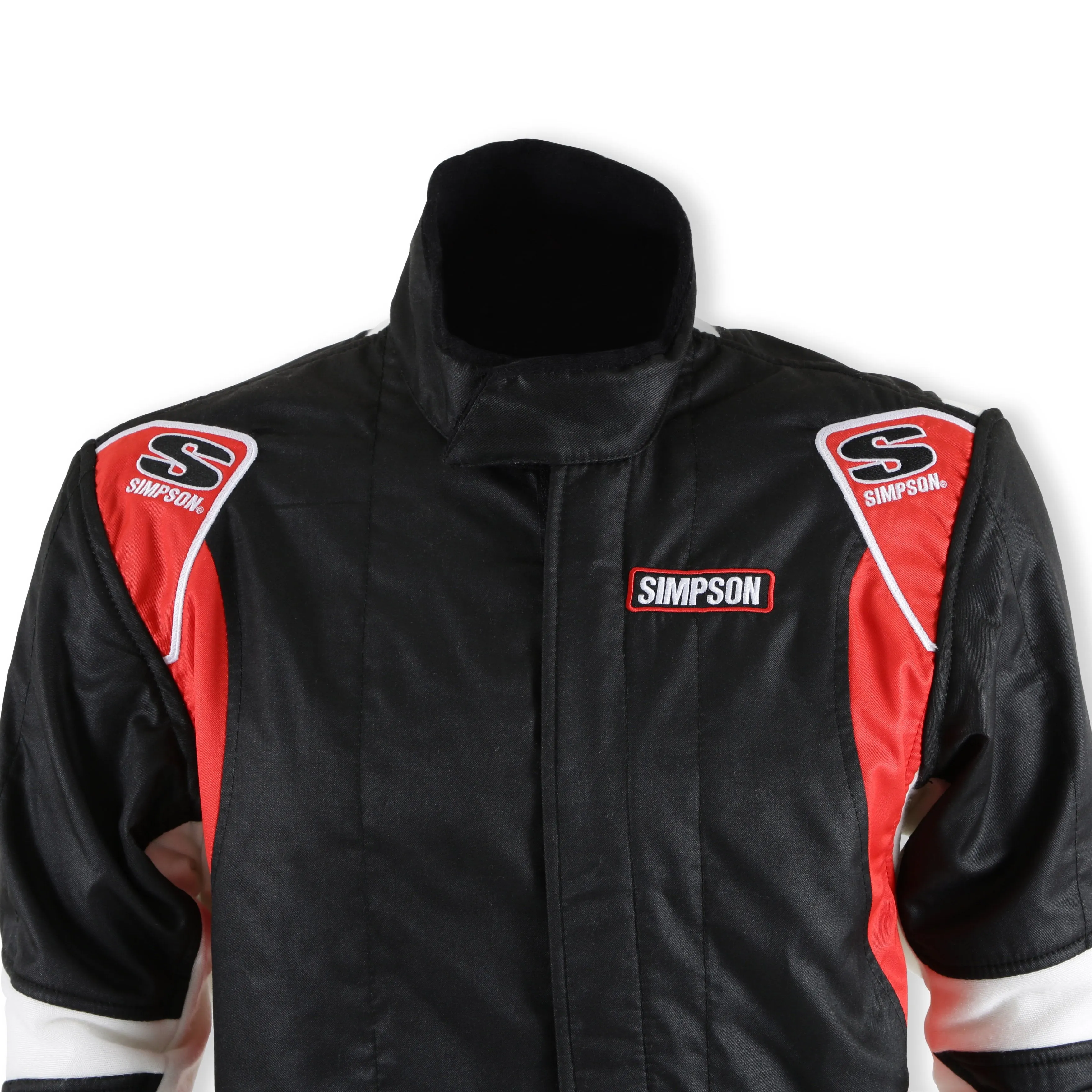 Simpson Supercoil Racing Suit - Black/White/Red