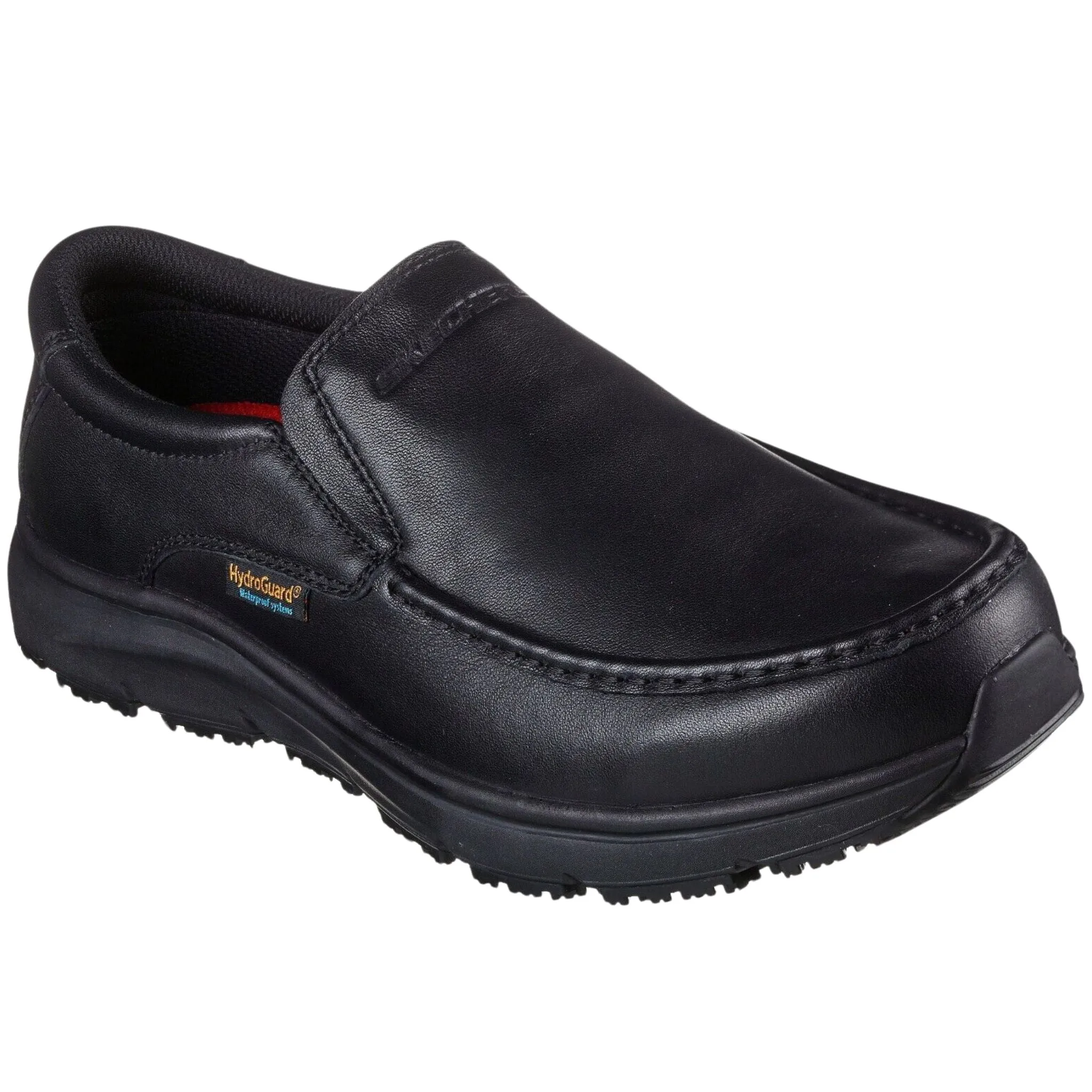 Skechers Men's 200077 Ulmus Mockit Black Slip Resistant Waterproof Work Shoes