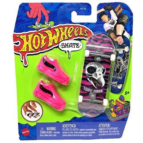 Skull Grind Hot Wheels Skate Fingerboard and Shoes