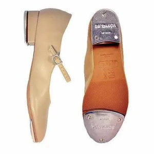 So Danca TA06 Youth Buckled Tap Shoe Beginner in Caramel