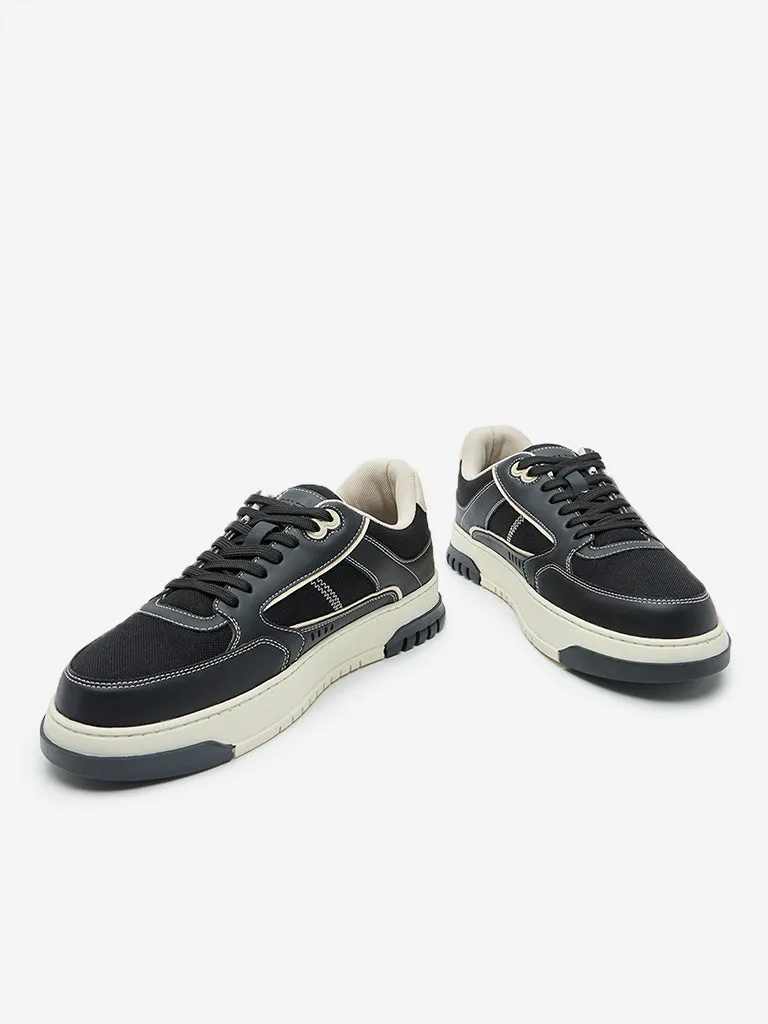 SOLEPLAY Black Lace-Up Sneakers