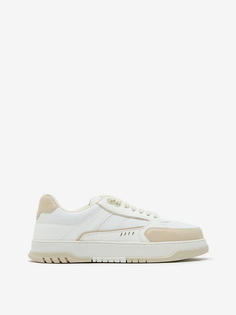 SOLEPLAY Off-White Lace-Up Sneakers