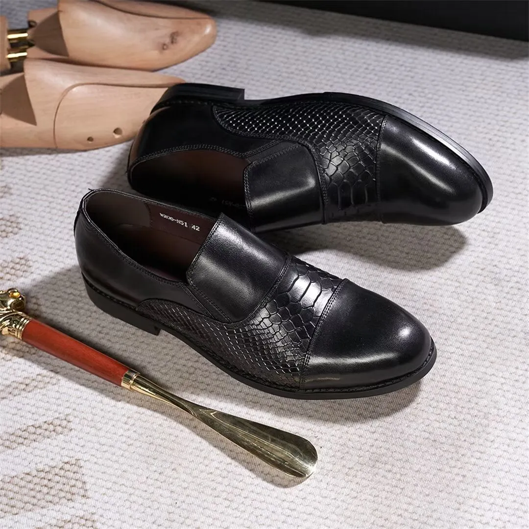 Sophisticate's Slip-On Leather Elegance