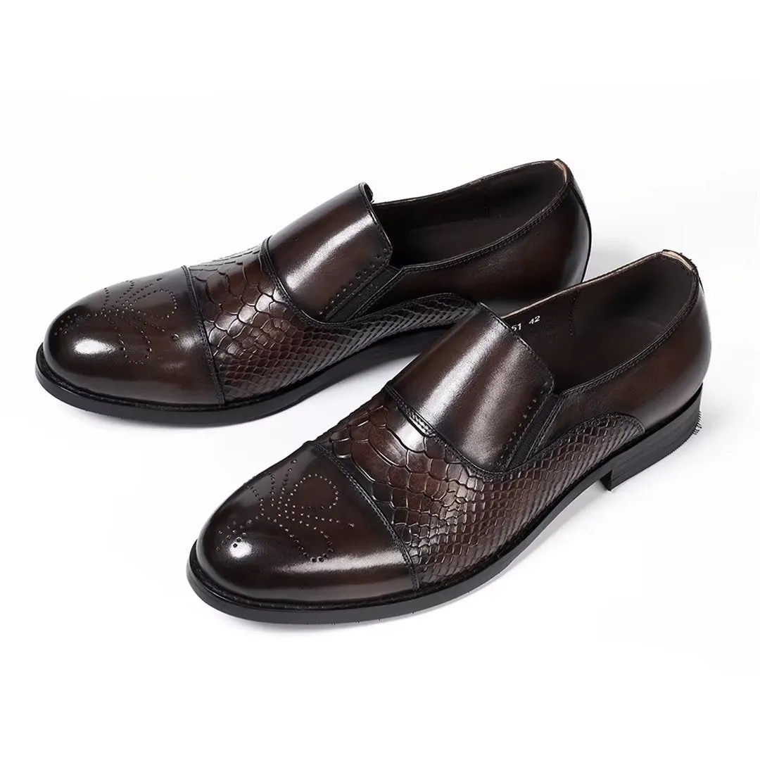 Sophisticate's Slip-On Leather Elegance