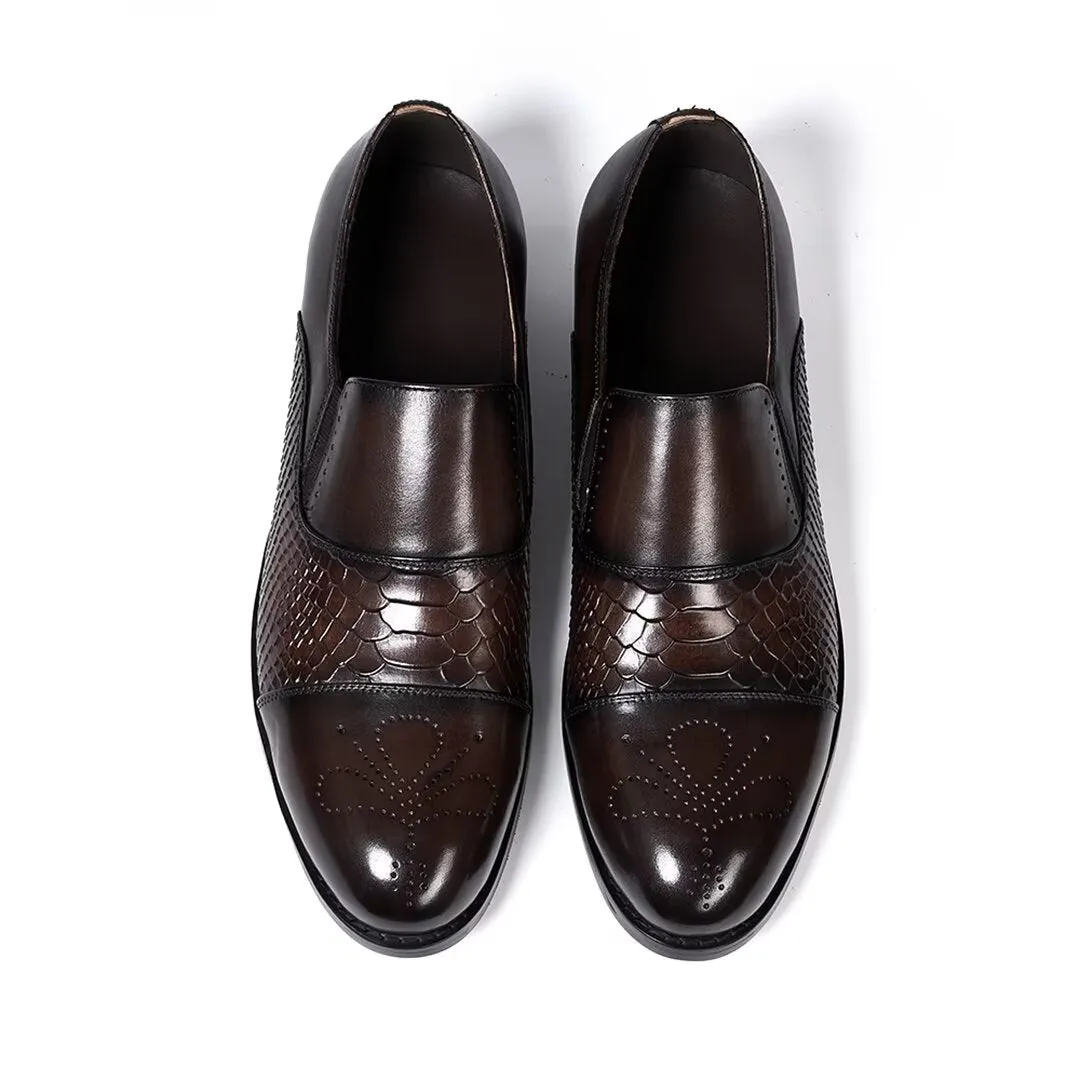 Sophisticate's Slip-On Leather Elegance