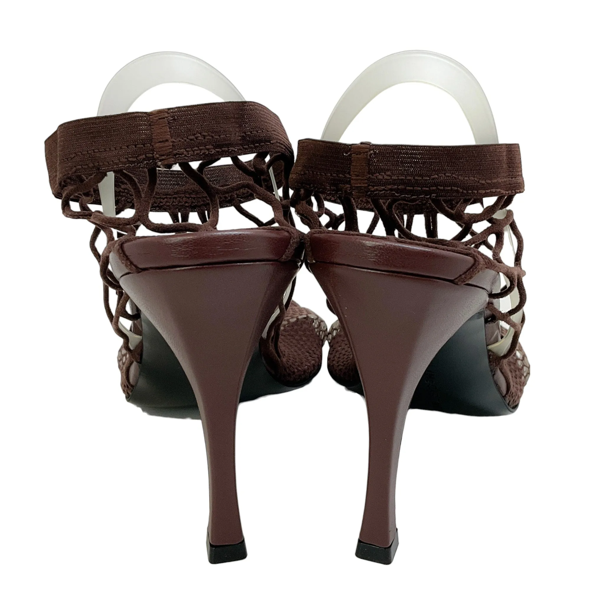 Stella McCartney Chocolate Fishnet Sandals