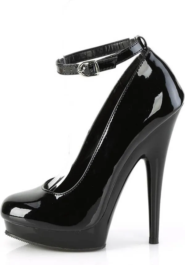 SULTRY-686 [Black Patent] | PLATFORM HEELS [PREORDER]