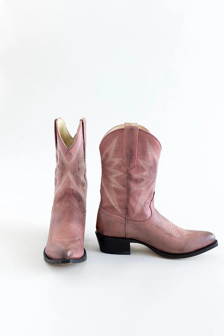 Sun Star Dusty Rose Cowgirl Boot