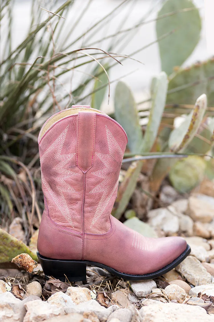 Sun Star Dusty Rose Cowgirl Boot