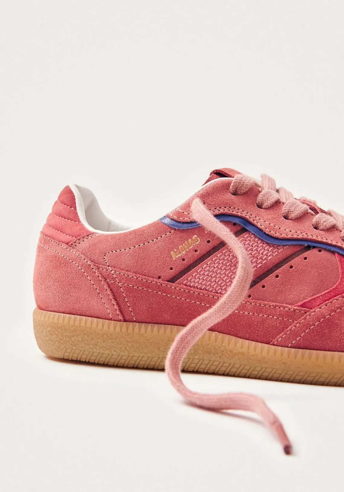 TB.490 RIFE PINK LEATHER SNEAKERS