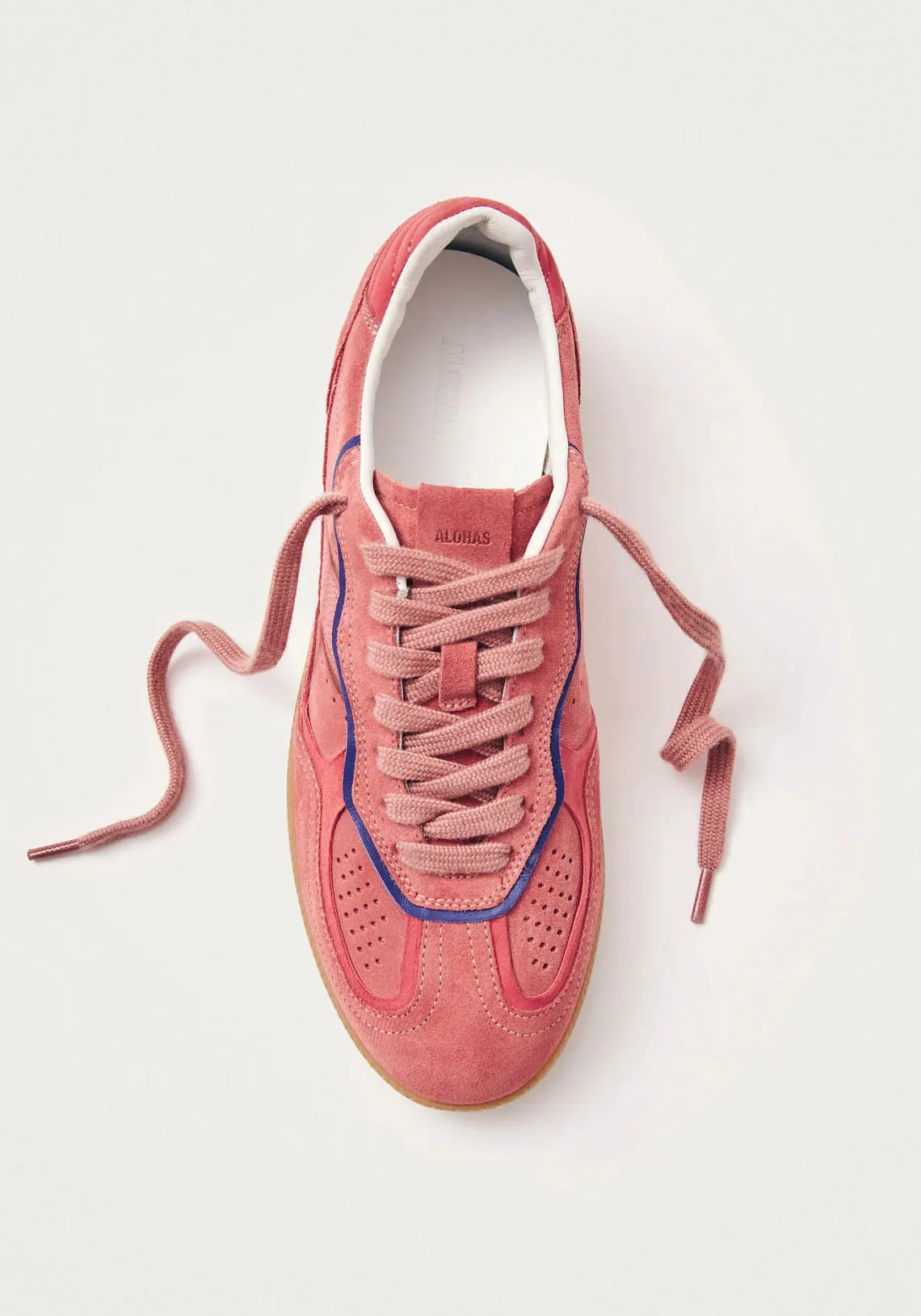 TB.490 RIFE PINK LEATHER SNEAKERS