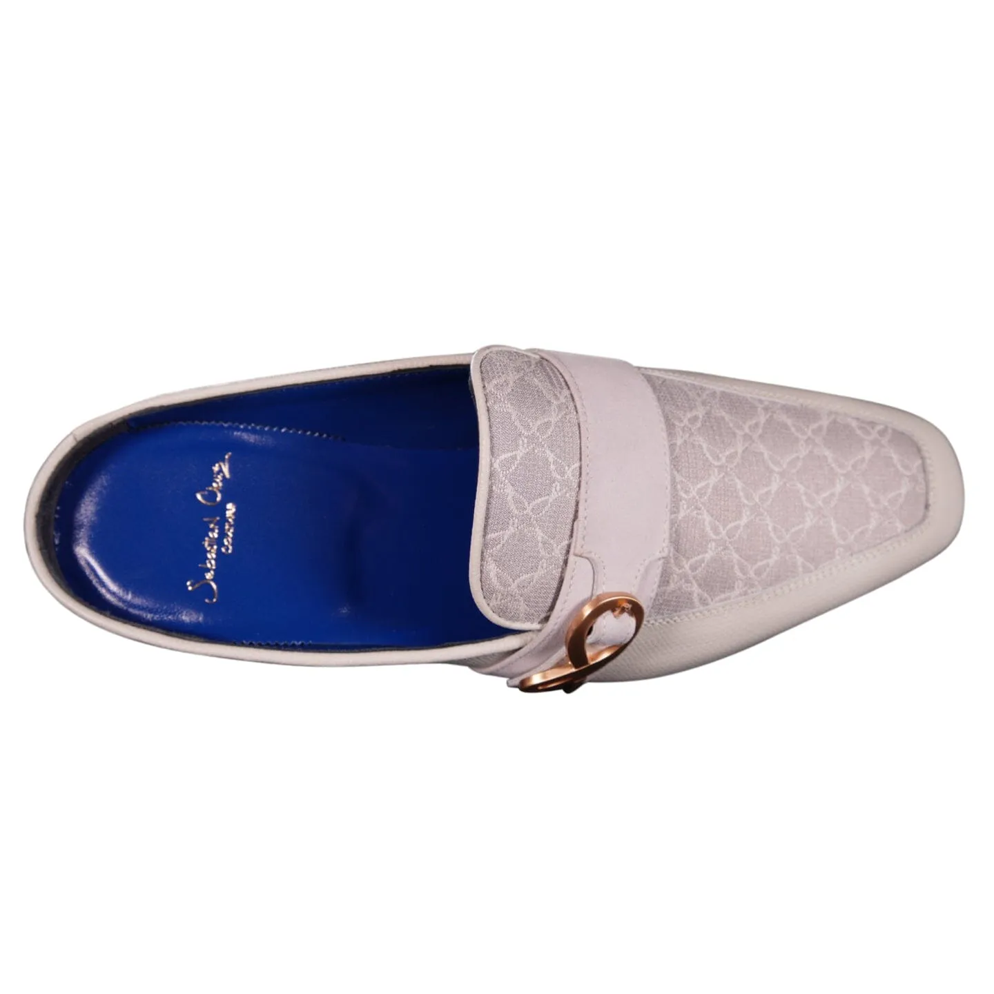 Tortora Logo With Rose Gold Hardware Leather Slippers