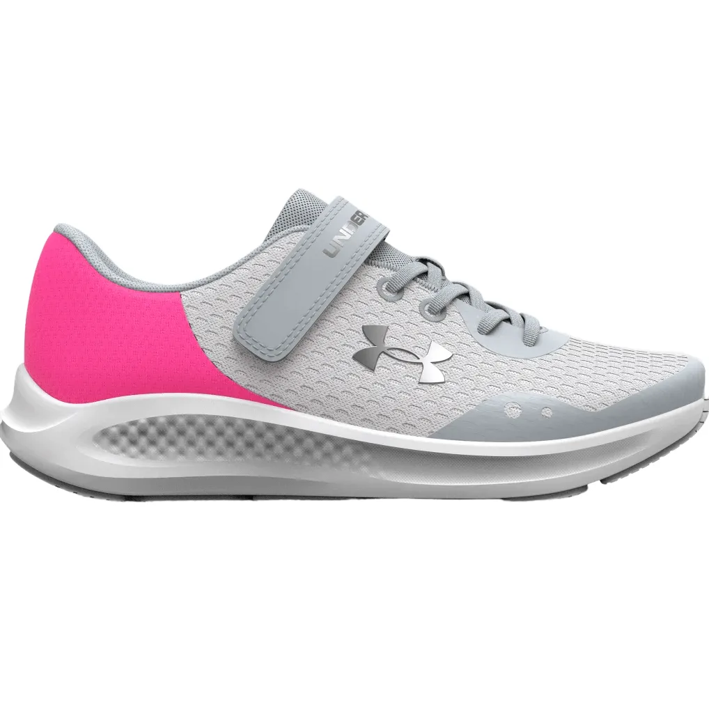 Under Armour Girls Trainer GPS Pursuit 3 AC Halo Grey/Pink