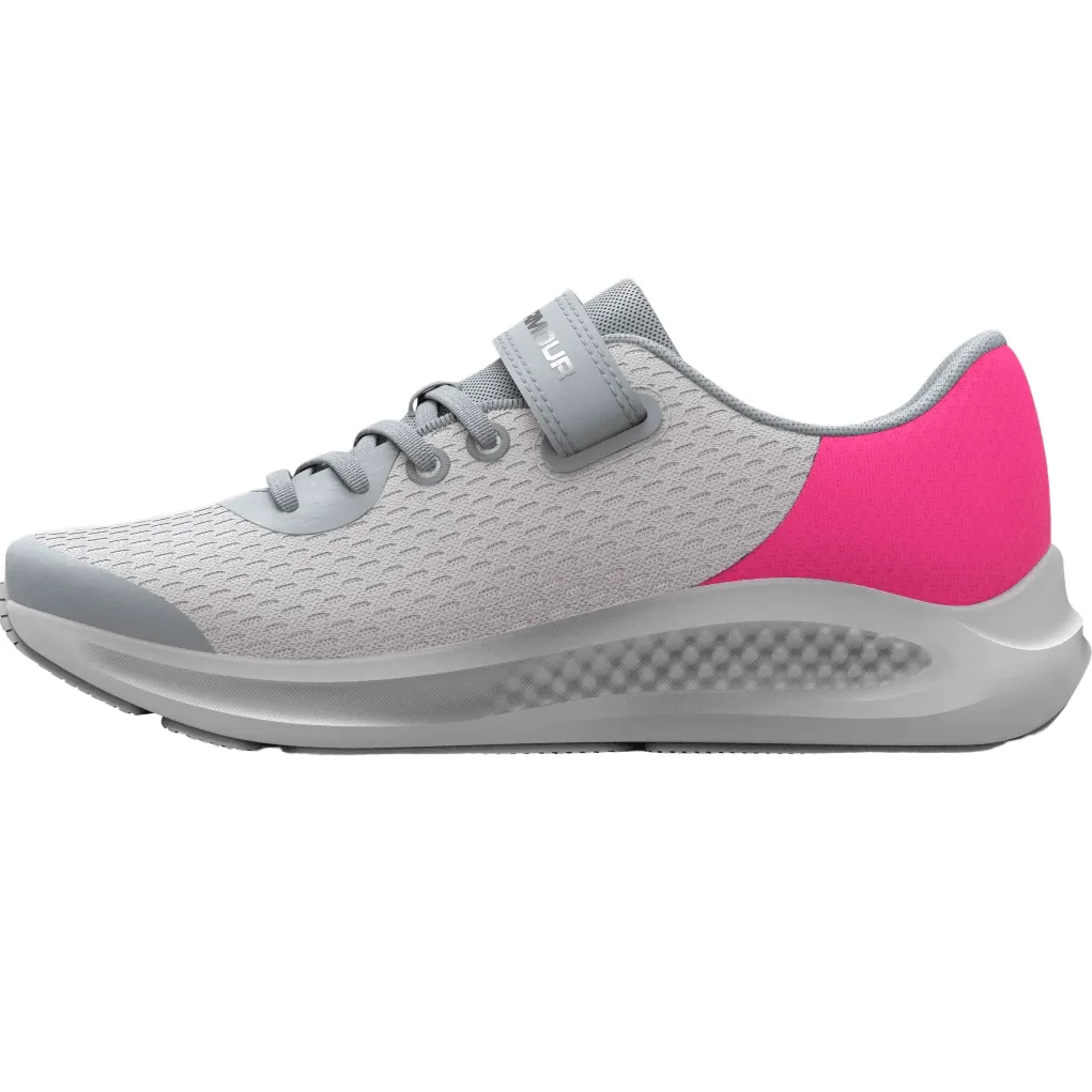 Under Armour Girls Trainer GPS Pursuit 3 AC Halo Grey/Pink