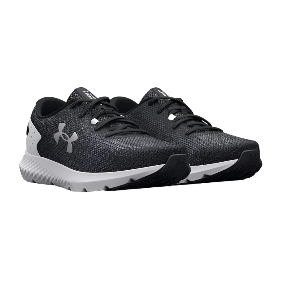 Under Armour Womens Trainer Charged Rogue 3 Knit Black/White