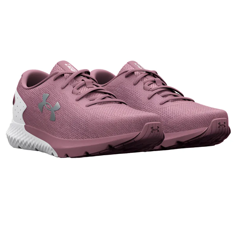 Under Armour Womens Trainer Charged Rogue 3 Knit Pink/White