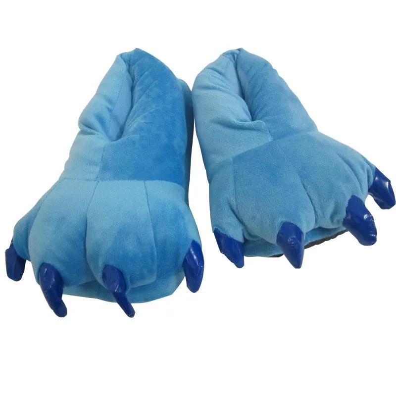 Unisex Animal Blue Stitch cosplay Kigurumi fleece slippers shoes