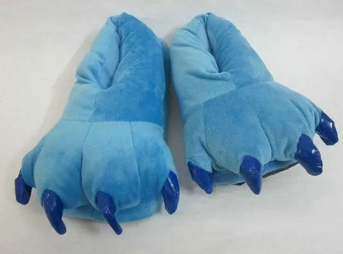 Unisex Animal Blue Stitch cosplay Kigurumi fleece slippers shoes