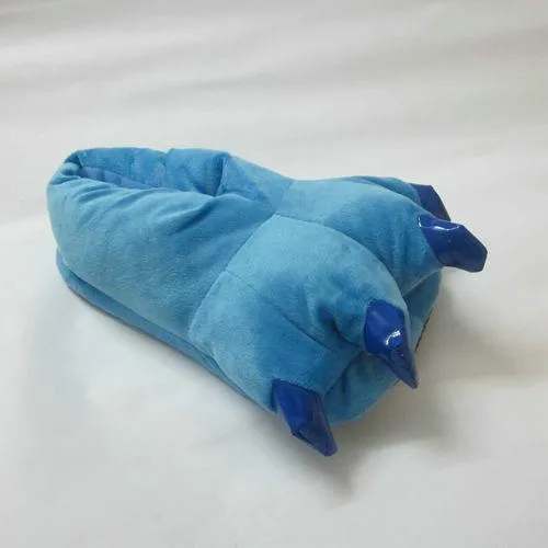 Unisex Animal Blue Stitch cosplay Kigurumi fleece slippers shoes