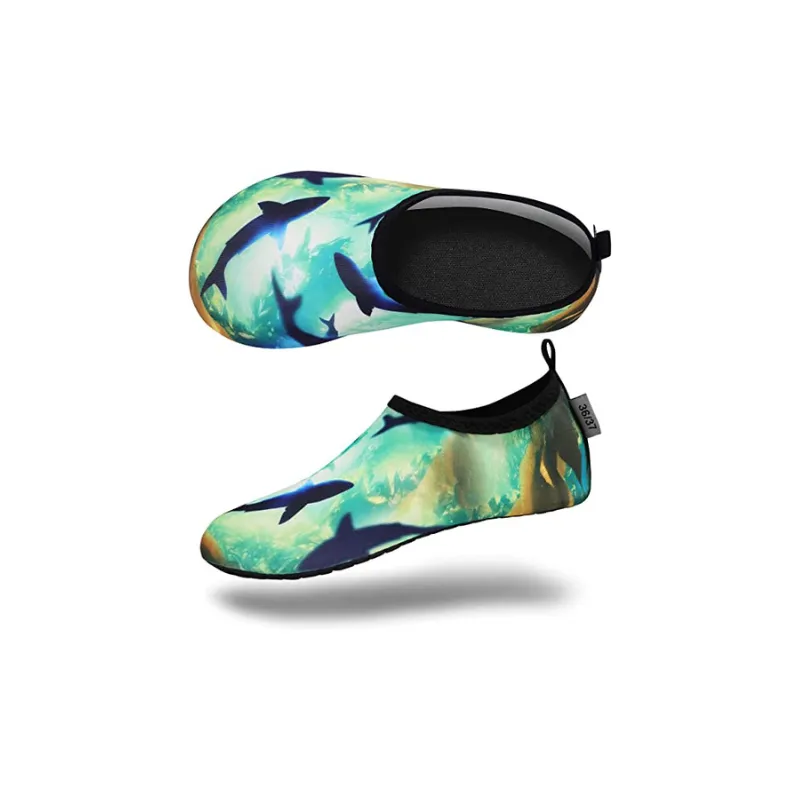 Unisex Quick Dry Printed Slip On Aquatic Shoes