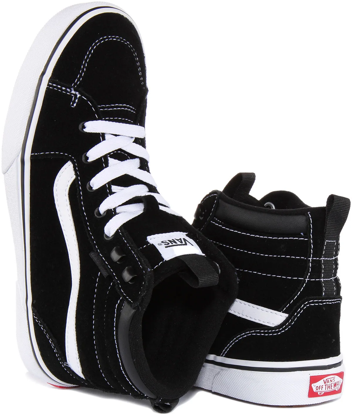 Vans Filmore Hi Vans In Black White For Youth