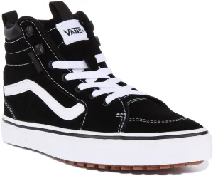 Vans Filmore Hi Vans In Black White For Youth