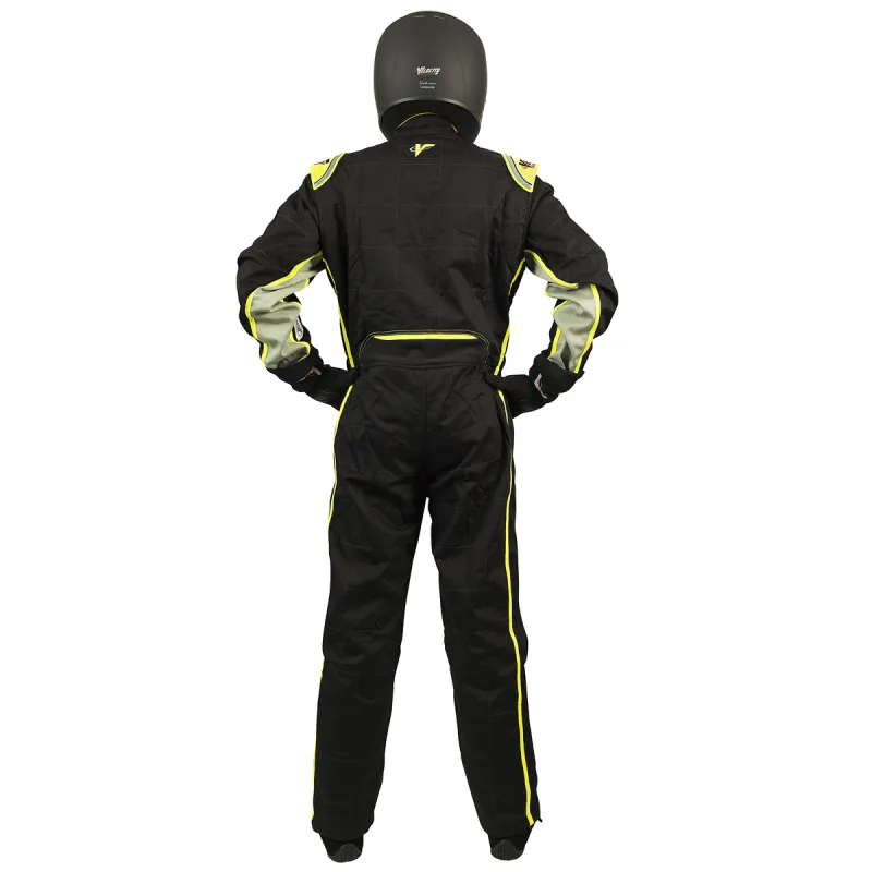 Velocity 5 Race Suit - Black/Fluo Yellow