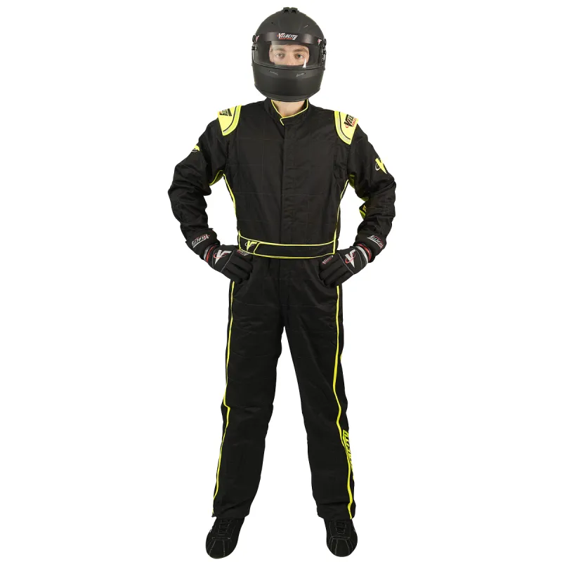 Velocity 5 Race Suit - Black/Fluo Yellow