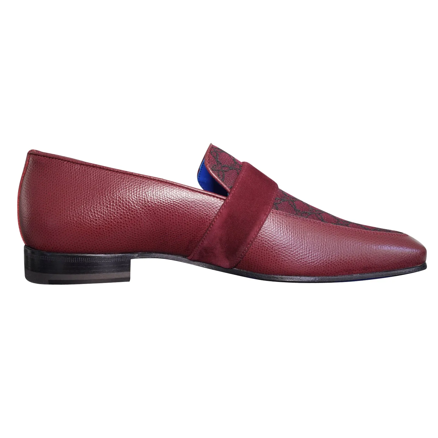 Vino Logo Monk Strap Loafer With Gold Buckle