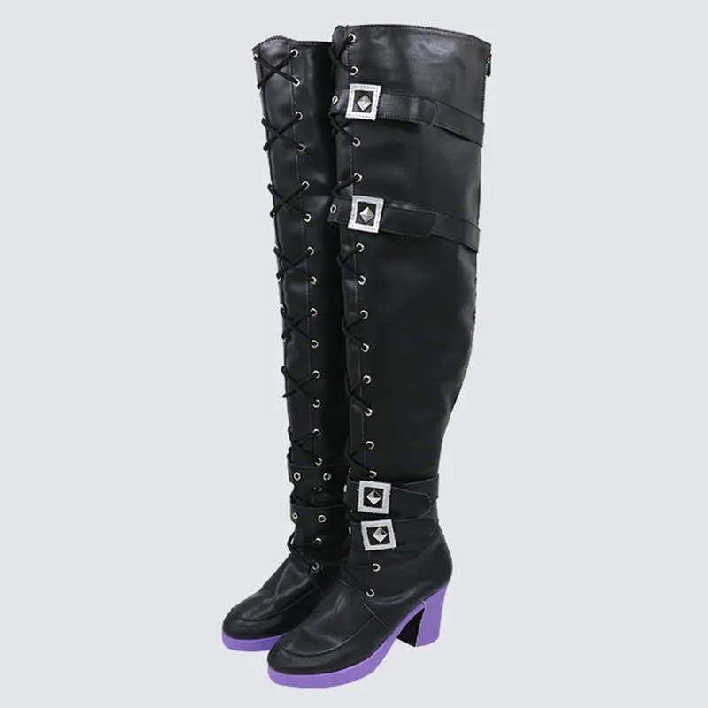 Virtual YouTuber La  Darknesss Laplus Third Costume Shoes Cosplay Boots