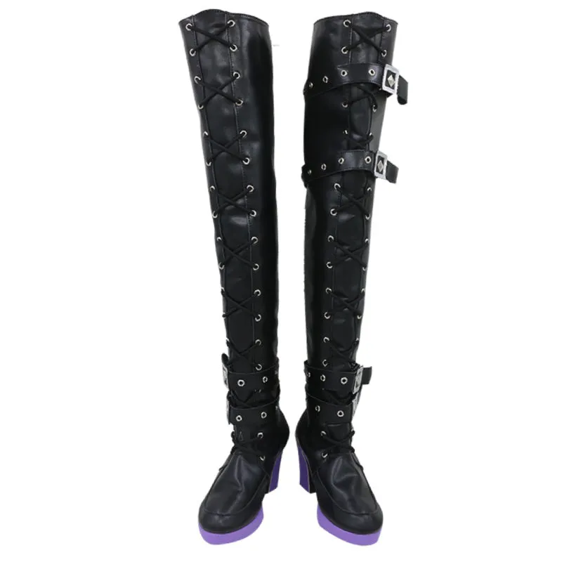 Virtual YouTuber La  Darknesss Laplus Third Costume Shoes Cosplay Boots