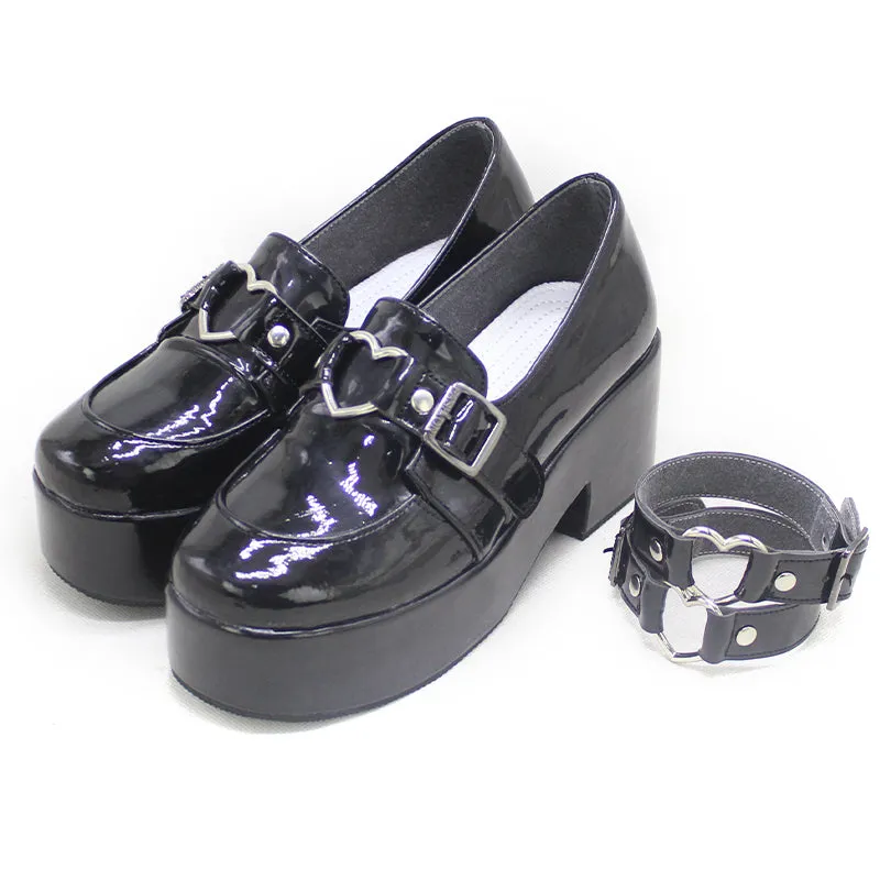 Virtual YouTuber Makaino Ririmu Black Cosplay Shoes