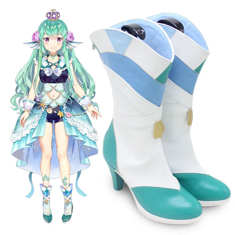 Virtual YouTuber Nijisanji LazuLight Portrait Finana Ryugu Shoes Cosplay Boots