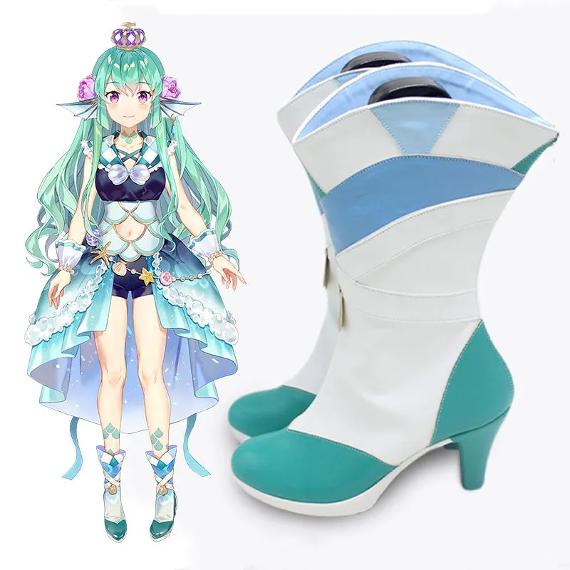 Virtual YouTuber Nijisanji LazuLight Portrait Finana Ryugu Shoes Cosplay Boots