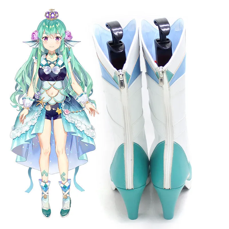 Virtual YouTuber Nijisanji LazuLight Portrait Finana Ryugu Shoes Cosplay Boots