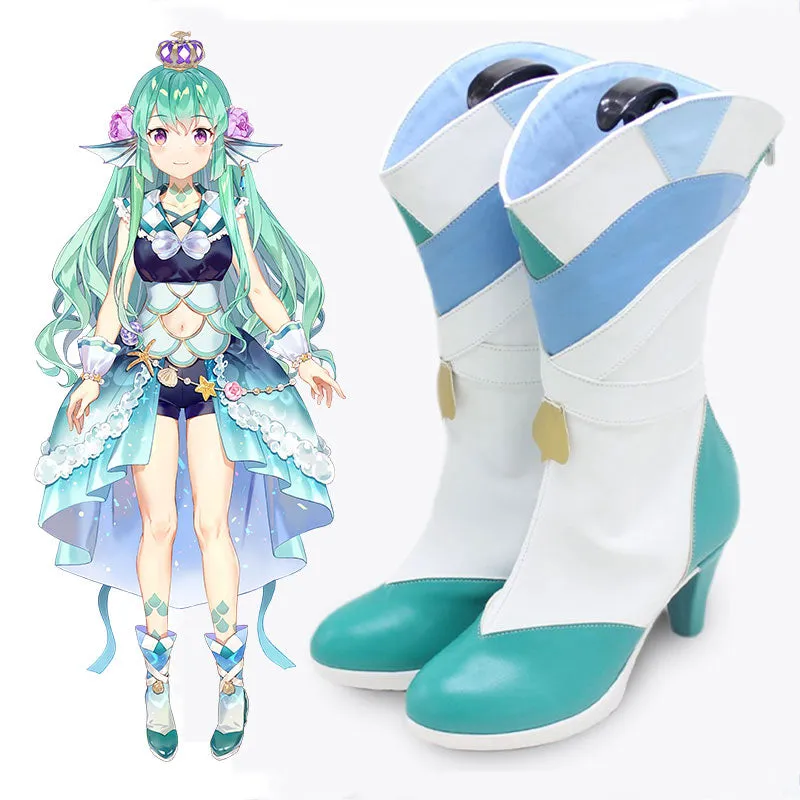 Virtual YouTuber Nijisanji LazuLight Portrait Finana Ryugu Shoes Cosplay Boots