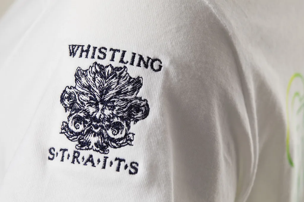 WOMEN&#039;S G/FORE GOLFERS WANTED COTTON TEE. WHISTLING STRAITS® LOGO EXCLUSIVELY. 